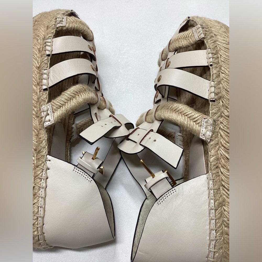 Tory Burch Fisherman Platform‎ Espadrille Sandal Size 10.5 - Picture 14 of 16